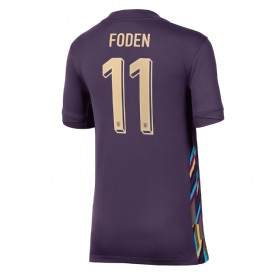 England Phil Foden #11 Borta Kläder Dam EM 2024 Kortärmad